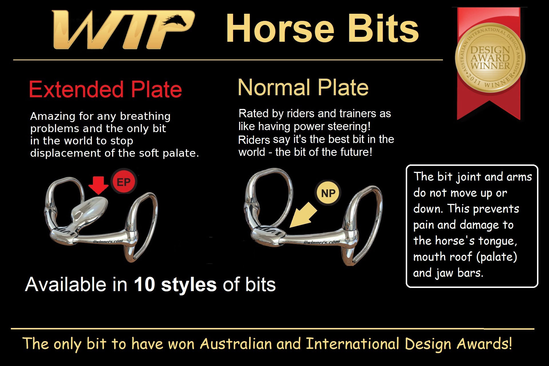 horse bits - wtp bits australia - kind horse bits - bit bank